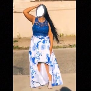 Only worn once Junior Prom Dress 2 piece dress